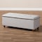 Baxton Studio Marlisa Walnut Wood and Beige Tufted Storage Ottoman Bench 150-8737 - alternate 4